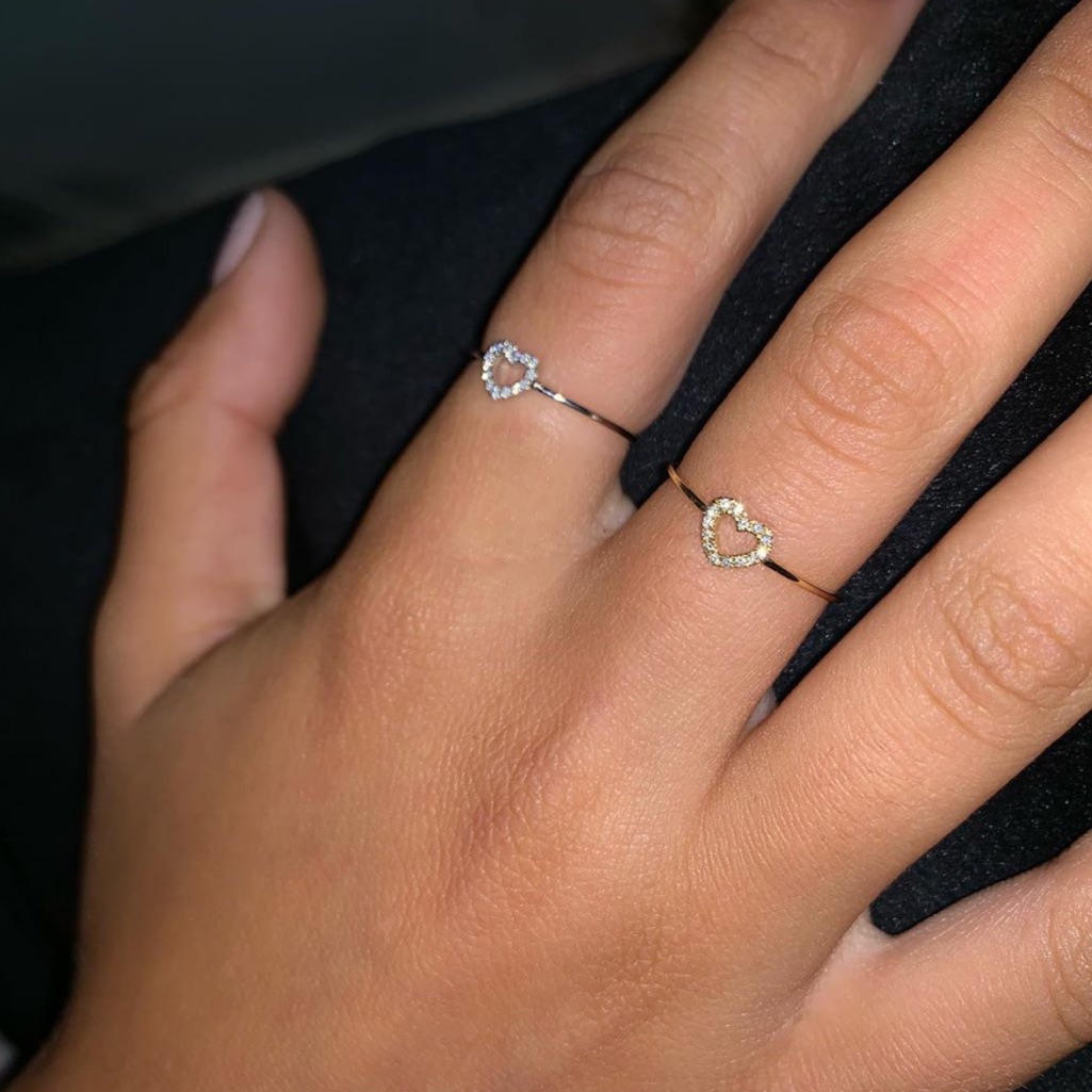 Heart Ring (White Gold)